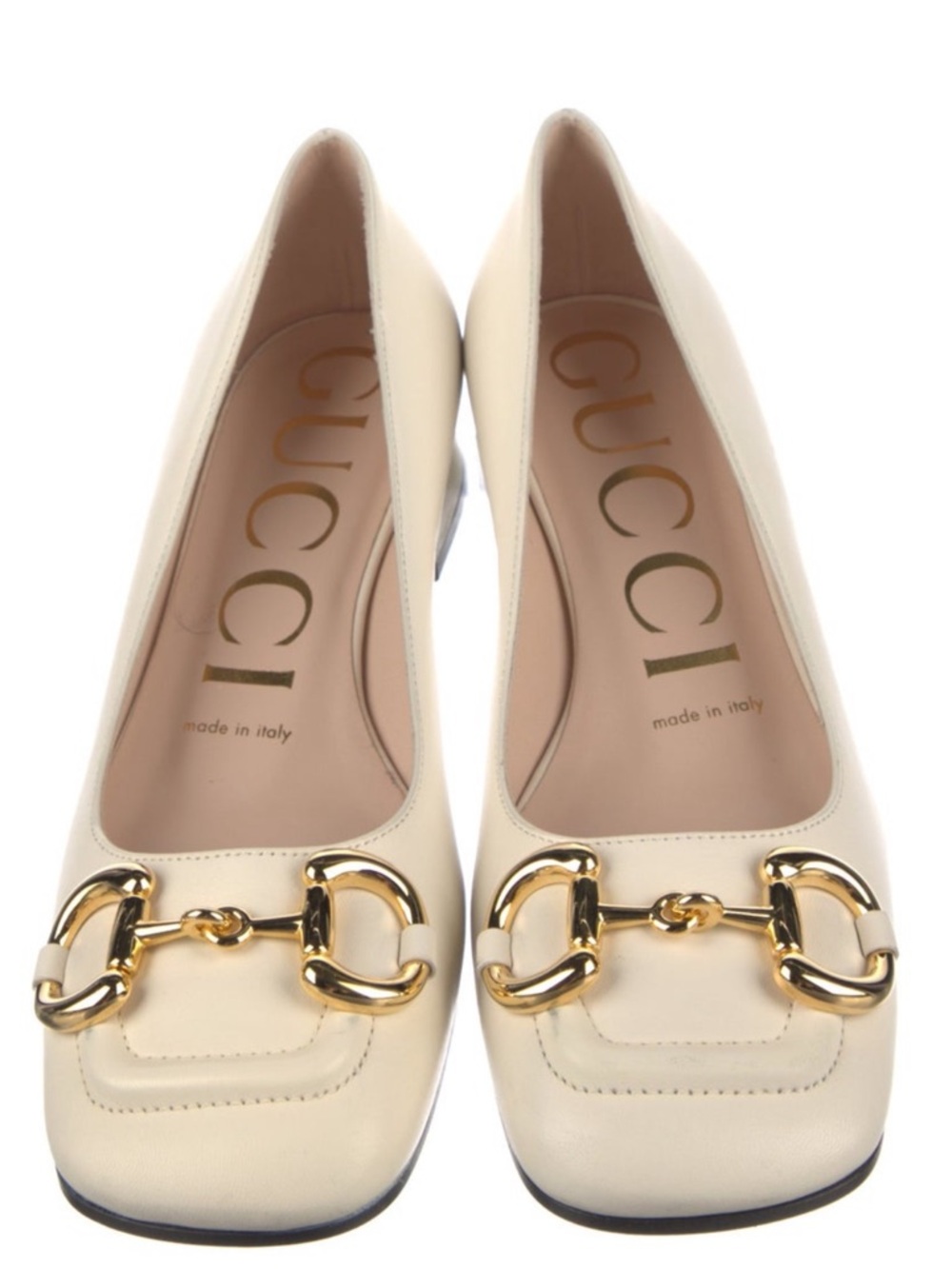 Gucci Leather Horsebit Flats